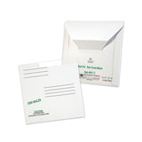 Redi-file Disk Pocket-mailer, Cd-dvd, Square Flap, Perforated Flap Closure, 6 X 5.88, White, 10-pack