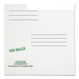 Redi-file Disk Pocket-mailer, Cd-dvd, Square Flap, Perforated Flap Closure, 6 X 5.88, White, 10-pack