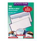 Reveal-n-seal Envelope, #10, Commercial Flap, Self-adhesive Closure, 4.13 X 9.5, White, 500-box