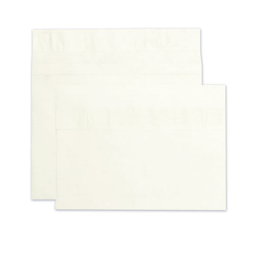 Open Side Expansion Mailers, Dupont Tyvek, #15, Squar Flap, Redi-strip Closure, 10 X 15, White, 100-carton