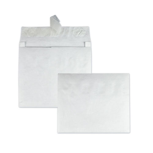Open Side Expansion Mailers, Dupont Tyvek, #15, Square Flap, Redi-strip Closure, 10 X 15, White, 100-carton