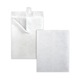 Bubble Mailer Of Dupont Tyvek, #2e, Air Cushion Lining, Redi-strip Closure, 9 X 12, White, 25-box