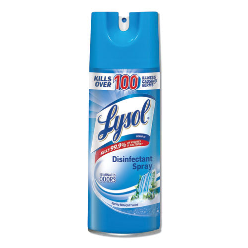 Disinfectant Spray, Spring Waterfall, Liquid, 12.5 Oz. Aerosol Can, 12-carton