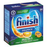 Dish Detergent Gelpacs, Orange Scent, 54-box, 4 Boxes-carton