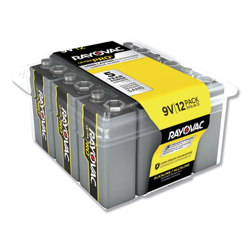 Ultra Pro Alkaline 9v Batteries, 12-pack