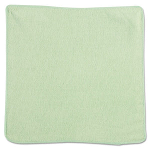Microfiber Cleaning Cloths, 12 X 12, Green, 24-pack