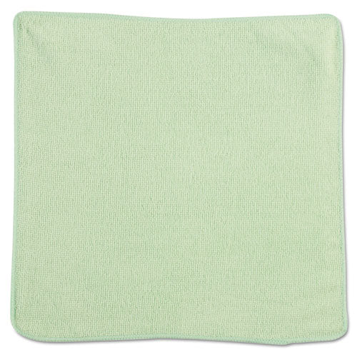 Microfiber Cleaning Cloths, 12 X 12, Green, 24-pack