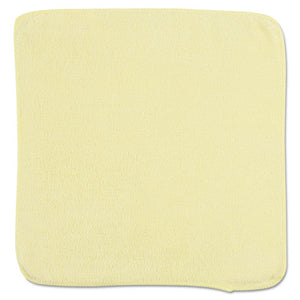 Microfiber Cleaning Cloths, 12 X 12, Yellow, 24-bag