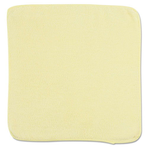 Microfiber Cleaning Cloths, 12 X 12, Yellow, 24-bag