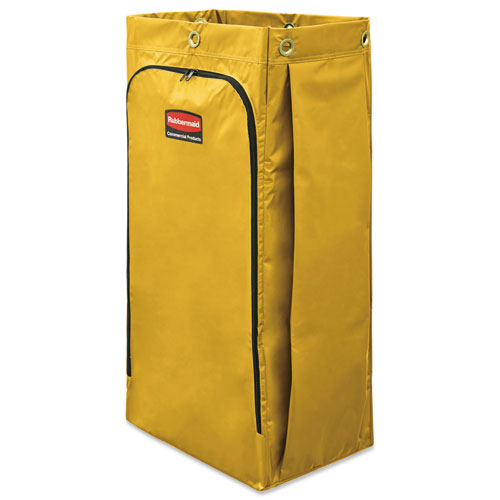 Vinyl Cleaning Cart Bag, 34 Gal, 17.5