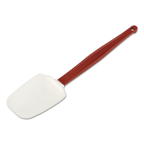 High Heat Scraper Spoon, White W-red Blade, 13 1-2