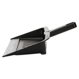 Heavy-duty Dustpan, 8 1-4" W, Polypropylene, Charcoal