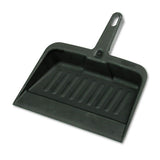 Heavy-duty Dustpan, 8 1-4" W, Polypropylene, Charcoal