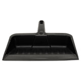 Heavy-duty Dustpan, 8 1-4" W, Polypropylene, Charcoal