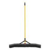 Maximizer Push-to-center Broom, 36", Polypropylene Bristles, Yellow-black