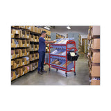 Tote Picking Cart Storage Bracket, For Use W-rubbermaid Commercial Tote Picking Cart, Tubular Steel, 18.5 X 21.7 X 13.9, Red