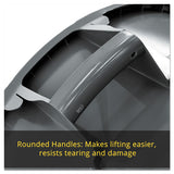 Round Brute Container, Plastic, 20 Gal, White