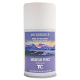 Tc Microburst 9000 Air Freshener Refill, Mountain Peaks, 5.3 Oz Aerosol, 4-carton