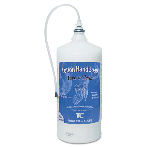 Oneshot Lotion Soap, Fragrance-free, 1,600 Ml Refill, 4-carton