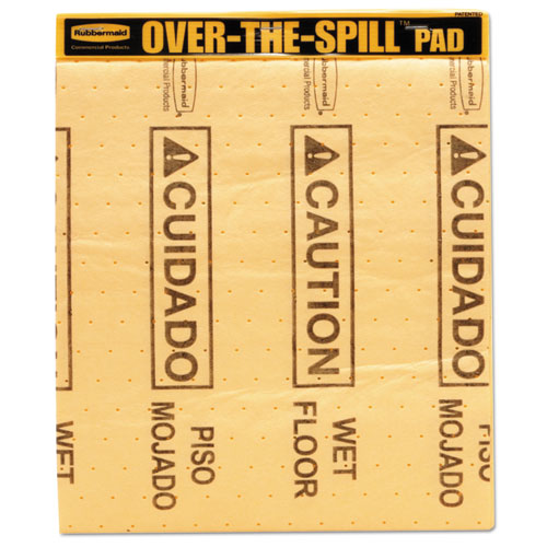 Over-the-spill Pad Tablet With Medium Spill Pads, Yellow, 22-pack