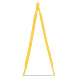 Caution Wet Floor Floor Sign, Plastic, 11 X 12 X 25, Bright Yellow, 6-carton