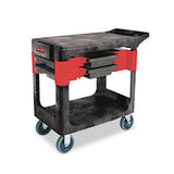Trades Cart, Two-shelf, 19.25w X 38d X 33.38h, Black