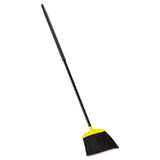 Jumbo Smooth Sweep Angled Broom, 46" Handle, Black-yellow