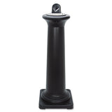 Groundskeeper Tuscan Receptacle, 13 X 13 X 38.38, Black