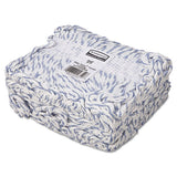 Web Foot Finish Mop, Cotton-synthetic, White, Large, 1" White Headband, 6-carton