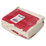 Swinger Loop Wet Mop Head, Large, Cotton-synthetic, White, 6-carton