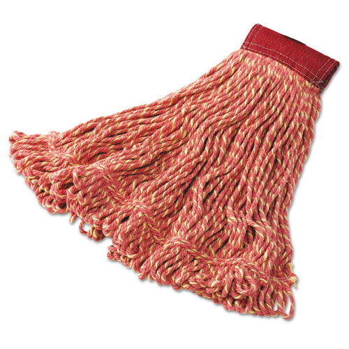 Super Stitch Blend Mop Heads, Cotton-synthetic, Red, Large