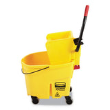 Wavebrake 2.0 Bucket-wringer Combos, Side-press, 35 Qt, Plastic, Yellow