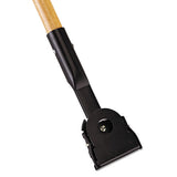Snap-on Hardwood Dust Mop Handle, 1 1-2 Dia X 60, Natural
