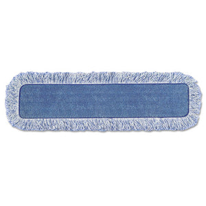 High Absorbency Mop Pad, Nylon-polyester Microfiber, 18" Long, Blue