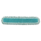 Hygen Dry Dusting Mop Heads With Fringe, 36", Microfiber, Green