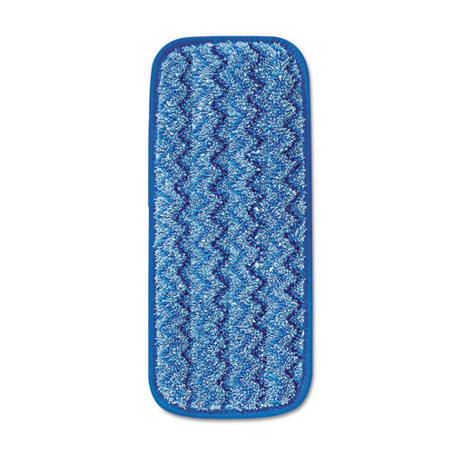 Microfiber Wall-stair Wet Mopping Pad, Blue, 13 3-4w X 5 1-2d X 1-2h