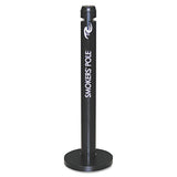 Smoker's Pole, Round, Steel, 0.9 Gal, Black