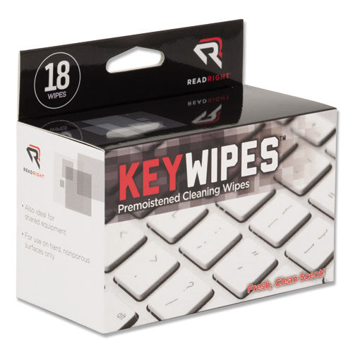 Keywipes Keyboard Wet Wipes, 5 X 6.88, 18-box