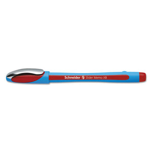 Schneider Slider Memo Xb Stick Ballpoint Pen, 1.4mm, Red Ink, Blue-red Barrel, 10-box