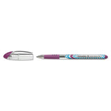 Schneider Slider Stick Ballpoint Pen, 1.4mm, Purple Ink, Purple-silver Barrel