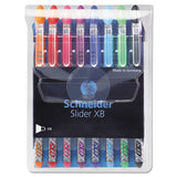 Schneider Slider Stick Ballpoint Pen, 1.4mm, Purple Ink, Purple-silver Barrel