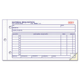Material Requisition Book, 7 7-8 X 4 1-4, Two-part Carbonless, 50-set Book