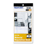 Material Requisition Book, 7 7-8 X 4 1-4, Two-part Carbonless, 50-set Book
