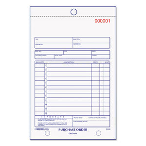 Purchase Order Book, Bottom Punch, 5 1-2 X 7 7-8, 3-part Carbonless, 50 Forms