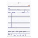 Receiving Record Book, 5 9-16 X 7 15-16, Three-part Carbonless, 50 Sets-book