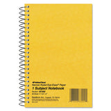 Single-subject Wirebound Notebooks, 1 Subject, Narrow Rule, Brown Cover, 10 X 8, 80 Sheets