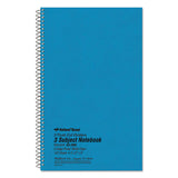 Three-subject Wirebound Notebooks, 3 Subjects, Medium-college Rule, Blue Cover, 9.5 X 6, 150 Sheets