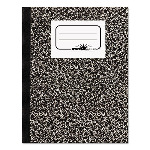 Composition Notebook, Wide-legal Rule, Black Marble Cover, 10 X 7.88, 80 Sheets