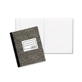 Composition Notebook, Medium-college Rule, Black Marble Cover, 10 X 7.88, 80 Sheets