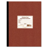 Computation Notebook, 4 Sq-in Quadrille Rule, 11.75 X 9.25, Green Tint, 75 Sheets